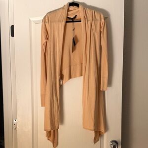 BCBGMaxAzria Light Peach Draped Cardigan